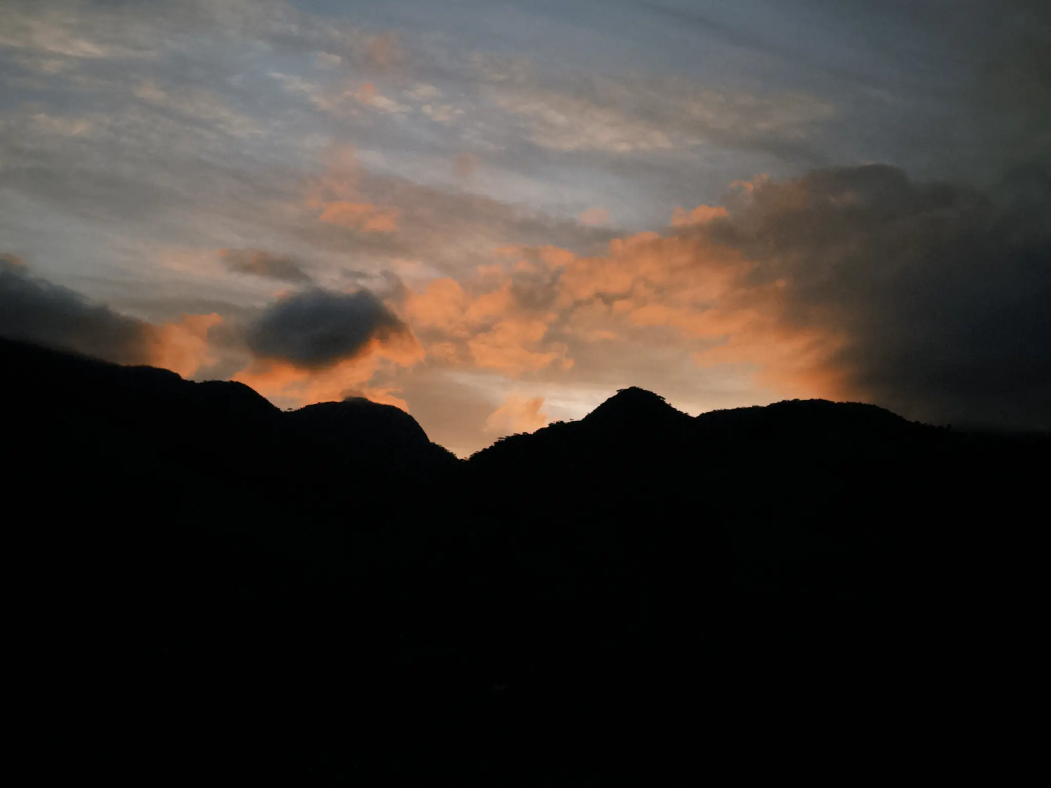 Pôr do sol na Serra do Brigadeiro